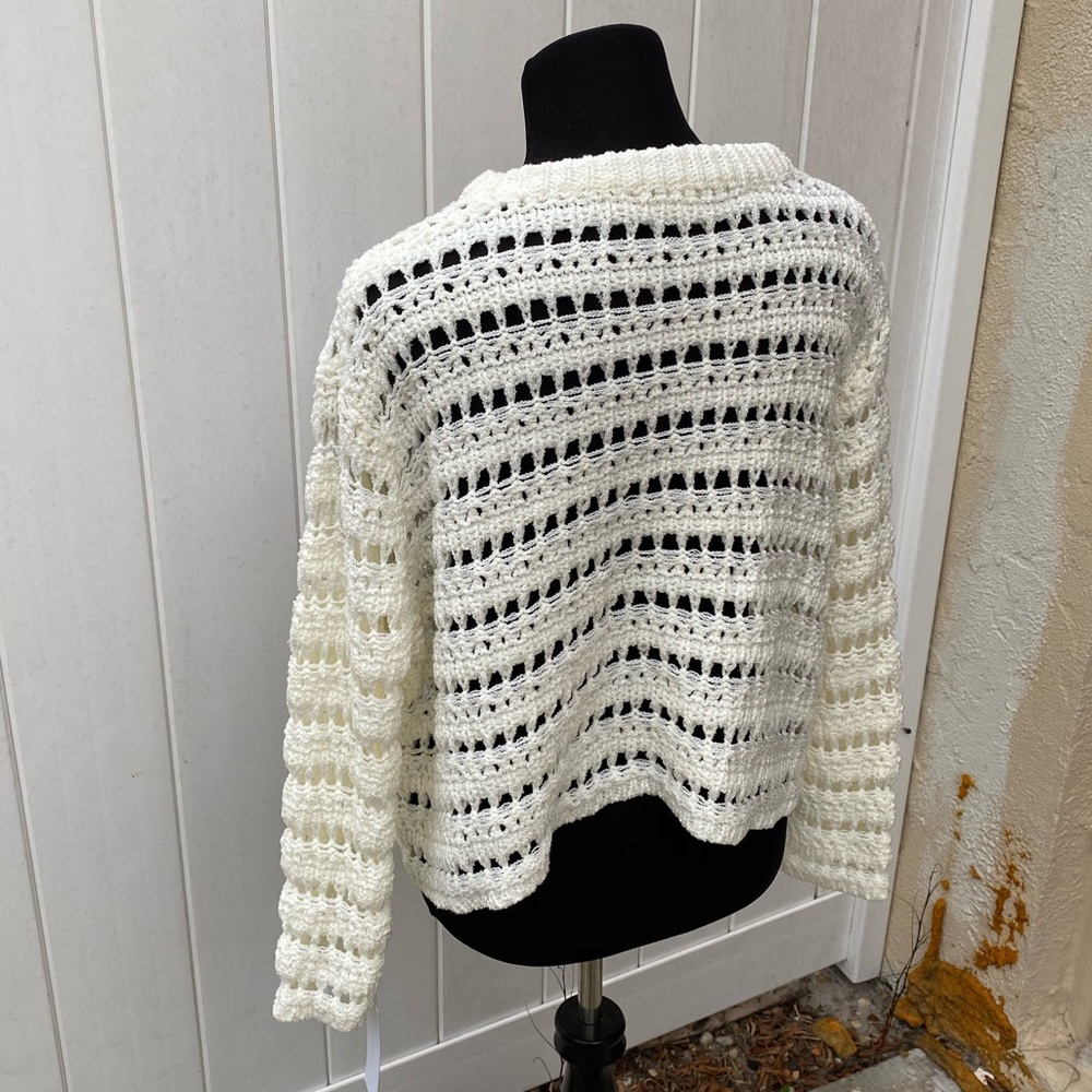 NWT GOODNIGHT MACAROON perforated sweater - Picture 7 of 9